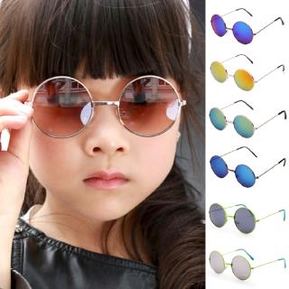 Kính Mát Gọng Tròn Phong Cách Retro Cho Bé