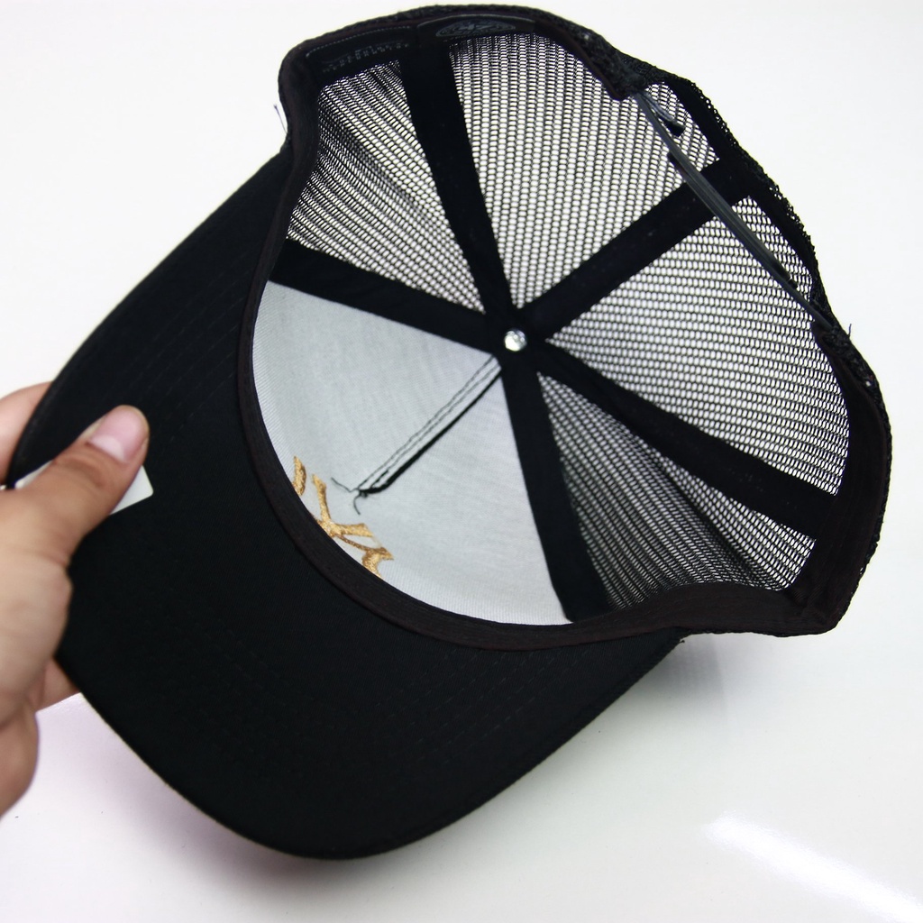 Mũ lưỡi trai MLB NY,LA,BOSTON cotton thêu logo thêu nổi, thêu chữ Yankees, sau có đuôi lưới full tem tag mã vạch