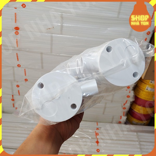 Hộp chia 1,2,3,4 ngã phi 16,20,25 nhựa ABS chống cháy có nắp và ốc vít đi kèm