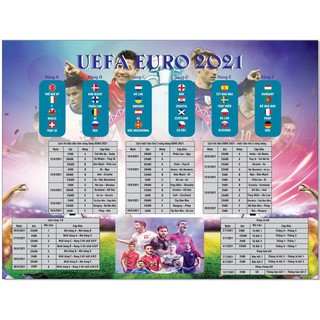 Lịch Euro 2021 kích thước A1
