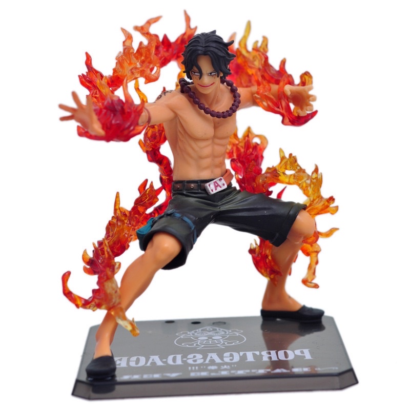 mô hình One Piece - mô hình One Piece ACE 2 đầu F.zero đế có chữ cao cấp 15cm hiệu ứng đặc biệt (Có clip,ảnh thật)