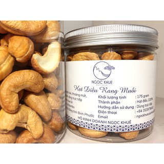 [TÁCH LỤA] HẠT ĐIỀU RANG MUỐI NGỌC KHUÊ (175g)