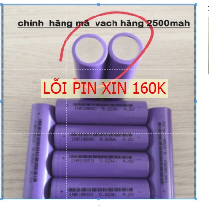 Cell Pin 18650 Lishen 2600mah-5C (Xả 10A) bao test dung lượng