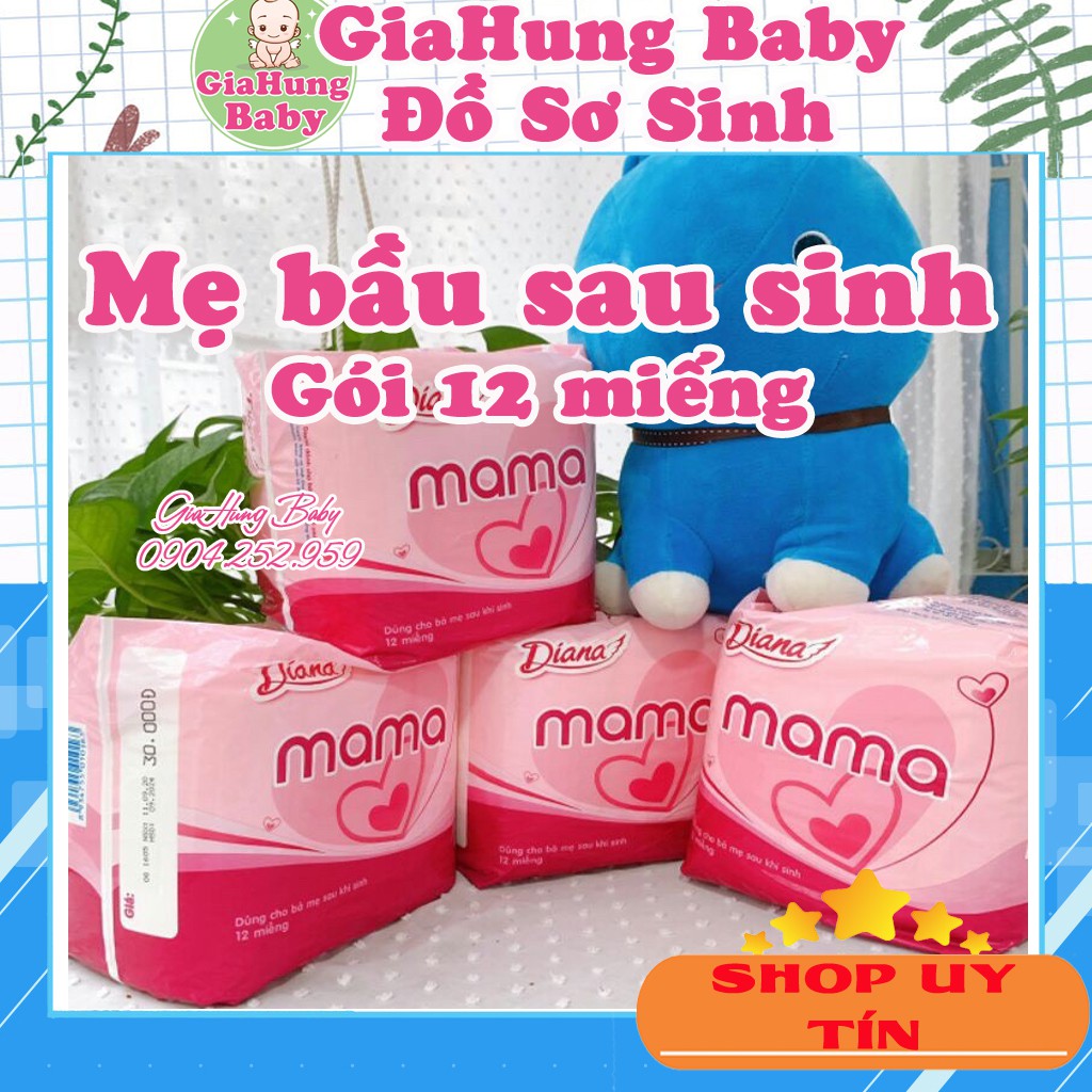 Băng vệ sinh sau sinh Diana Mama cho mẹ💖 𝑭𝑹𝑬𝑬𝑺𝑯𝑰𝑷 💖băng vệ sinh sau khi sinh 12 miếng,băng vệ sinh mama