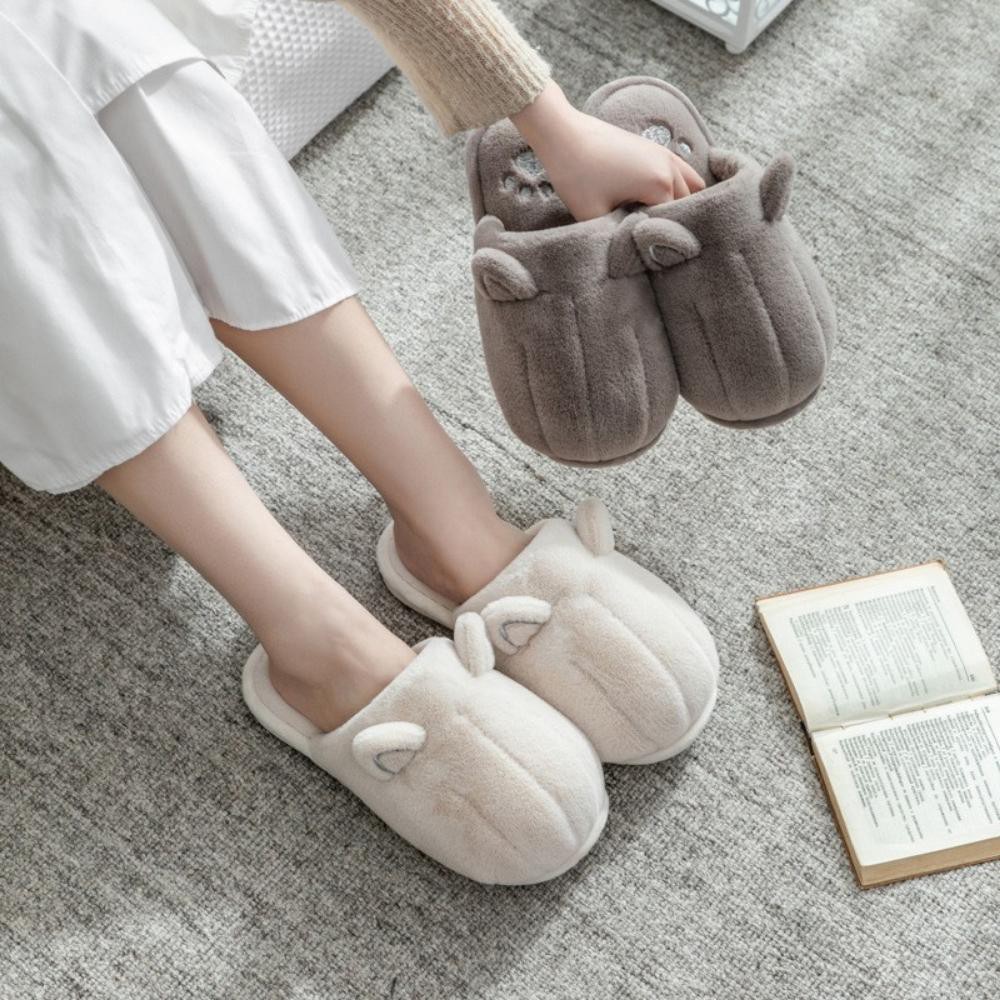 Dép bông nam nữ Unisex Lông cừu Corgi đi trong nhà cực cute, dễ thương, giữ ấm đôi chân 2021