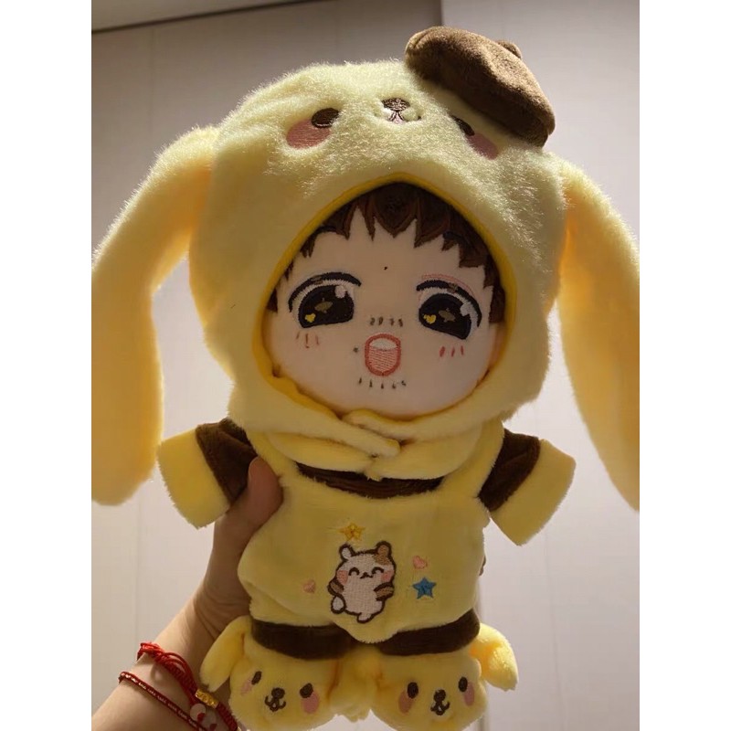 Bộ Cún vàng cho doll 20cm