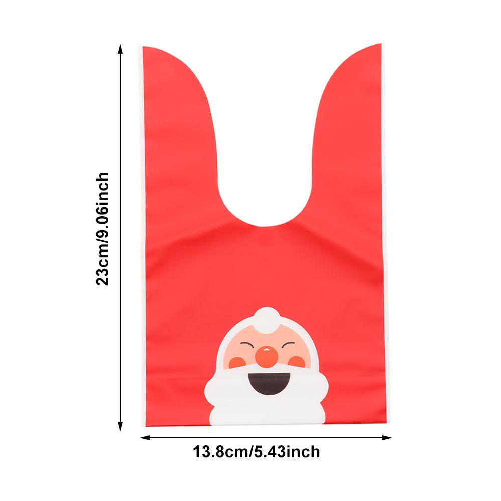 Bộ 10 Túi Đựng Kẹo Giáng Sinh Năm Mới Tai Thỏ Dài Xinh Xắn