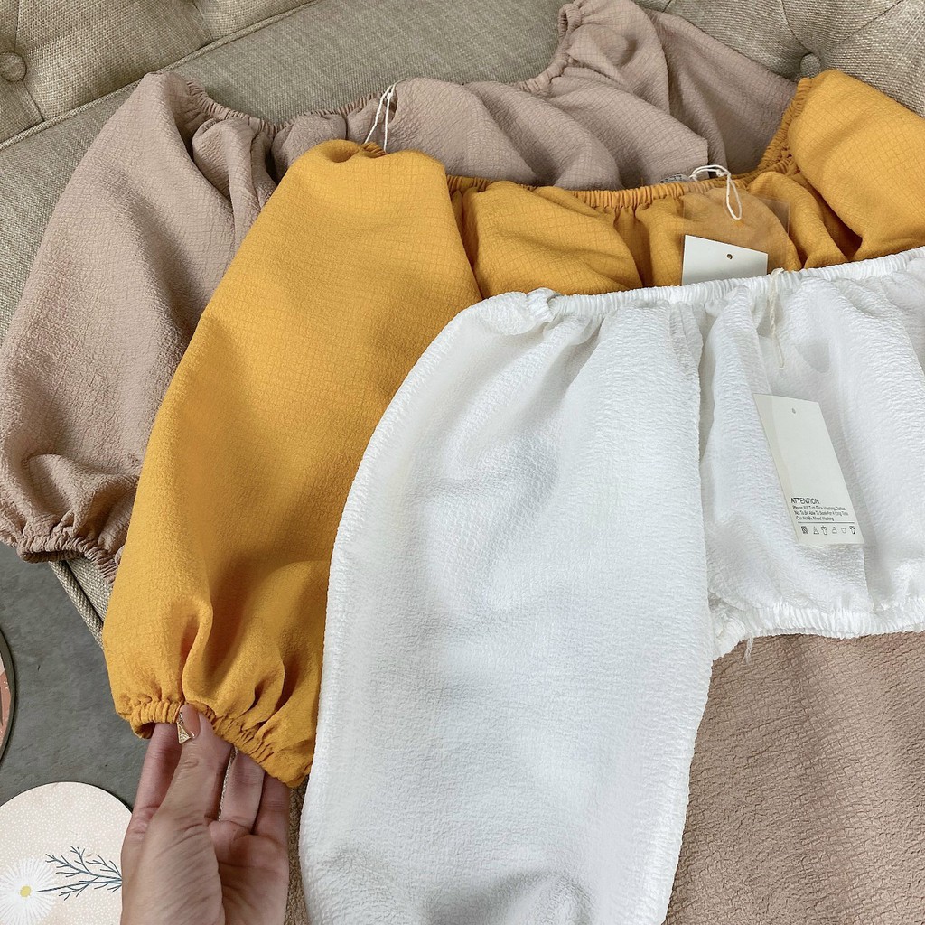 SET BỘ ÁO TRỄ VAI CROPTOP QUẦN SỚ VẢI ĐŨI XỐP QUẢNG CHÂU MỀM TIỂU THƯ MẪU MỚI HOT HÈ ĐI BIỂN ĐI CHƠI DẠO PHỐ CỰC XINH | BigBuy360 - bigbuy360.vn