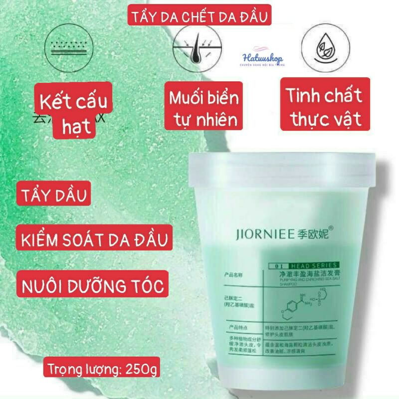 Tẩy da chết da đầu tẩy sạch và kiểm soát nhờn