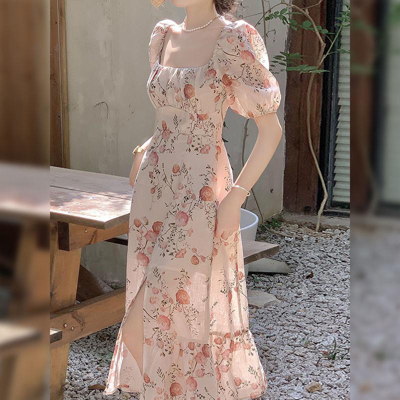 Đầm Hoa Dáng Ôm Thời Trang Mùa Hè Pháp 2022 Mới