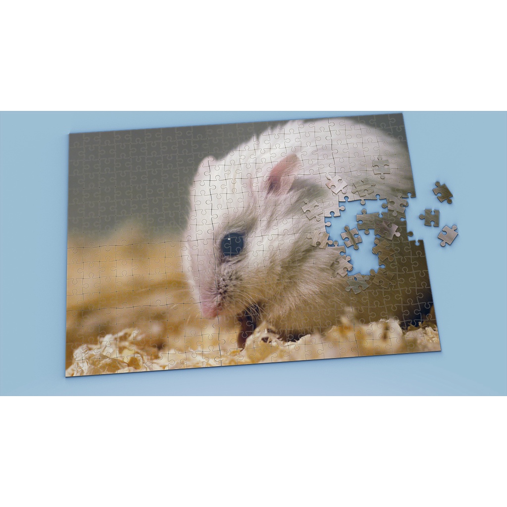 Tranh ghép hình HAMSTER - Mẫu 4 - Nhận in theo yêu cầu