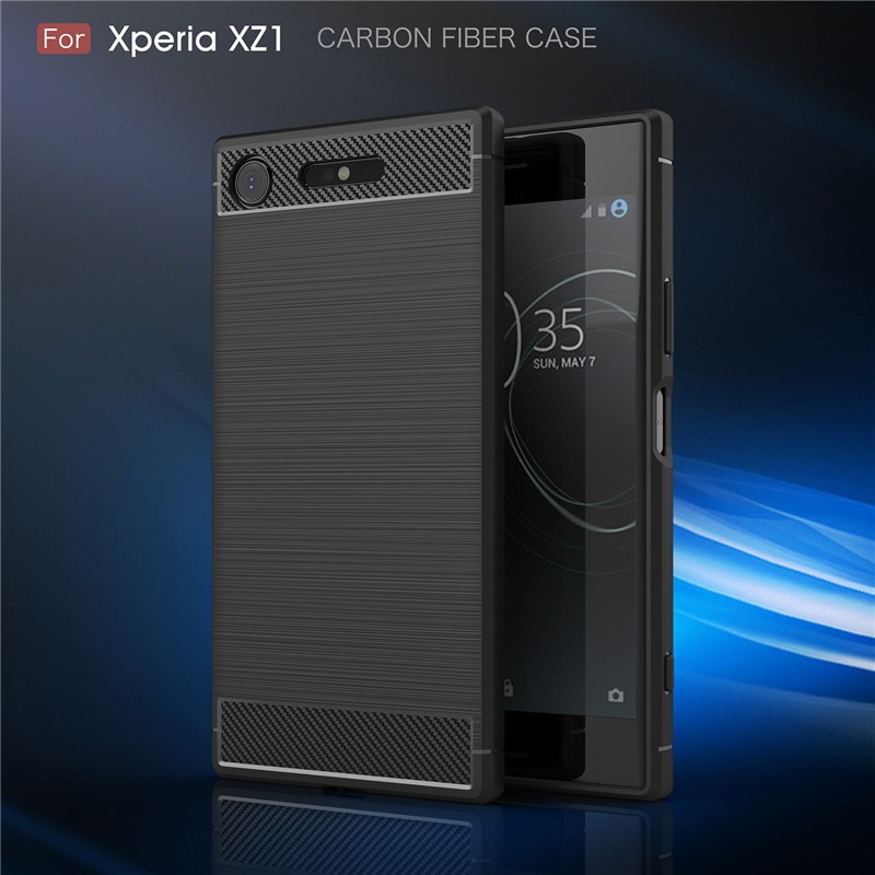 Ốp Lưng dẻo Carbon Sony Experia XZ1