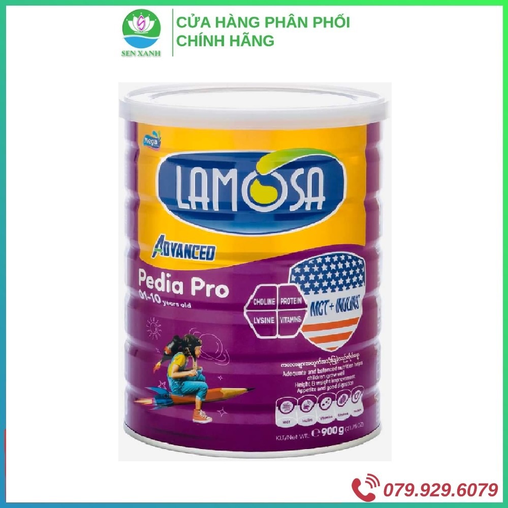 [SenXanh Emart] Sữa Bột Lamosa Dành Chậm Tăng Cân Pedia Pro 900G