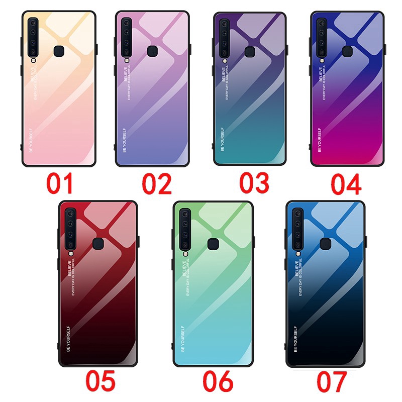 Ốp lưng kính cường lực cao cấp bảo vệ cho Samsung Galaxy A9S A9 2018 | BigBuy360 - bigbuy360.vn