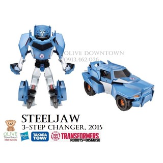 STEELJAW 20cm - Mô hình Robot lắp ráp thành xe địa hình - Transformers dòng Robots-In-Disguise