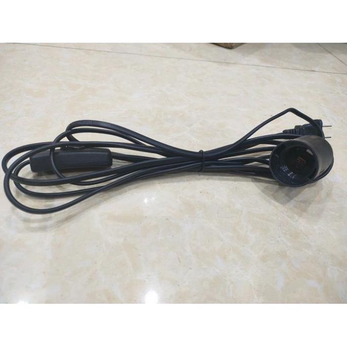 Bộ 3 Đui đèn E27 liền dây 3 mét có công tắc