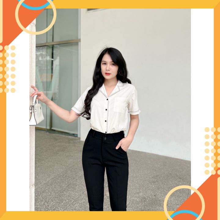 Quần tây công sở nữ lưng cao💯SIÊU ĐẸP💯 Kiểu quần baggy  vải tuyết mưa