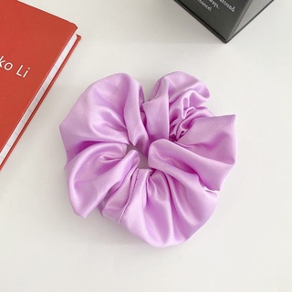 Buộc Tóc Scrunchie Tone Màu Tím Phong Cách Hàn Quốc