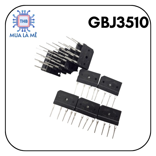 Cầu diode GBJ3510 35A-1000V tháo máy chất lượng cao.