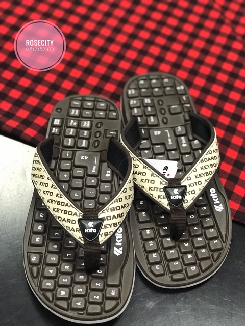 Dép Thái Lan xỏ ngón nam KITO bàn phím EM4210