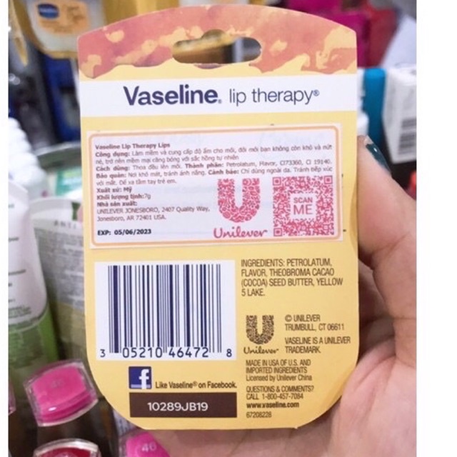 Son Dưỡng Môi Vaseline Hương Vani Lip Therapy Creme Brulee 7g