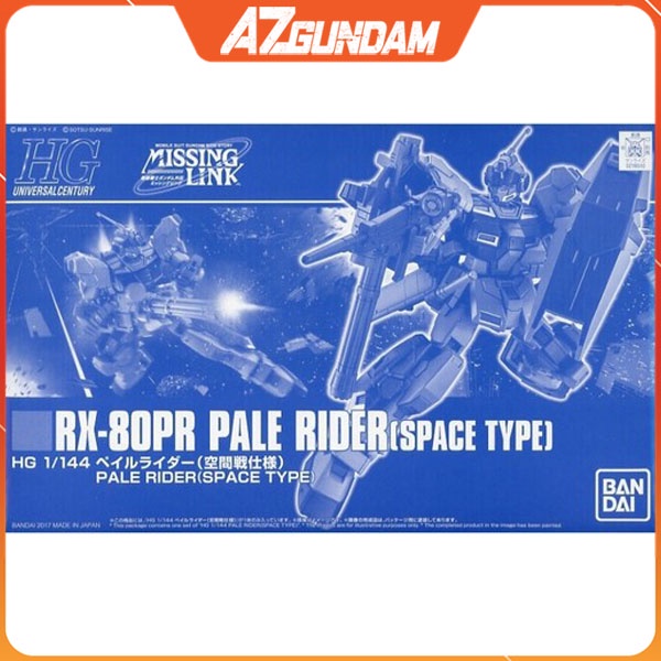 Mô Hình Gundam HG Pbandai RX-80PR Pale Rider (Space Type) Sereis HGUC Tỉ lệ 1/144 Chính hãng