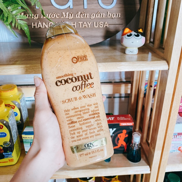 SỮA TẮM OGX SCRUB COCONUT COFFEE