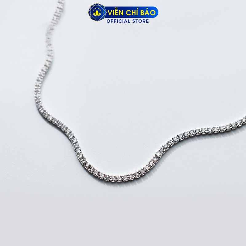 Dây chuyền bạc nữ Choker Twinker chất liệu bạc 925 thời trang phụ kiện trang sức nữ thương hiệu Viễn Chí Bảo D400488