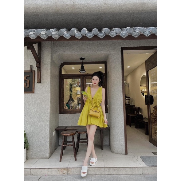 Áo BabyDoll Buộc Nơ Cổ V MPB | BigBuy360 - bigbuy360.vn