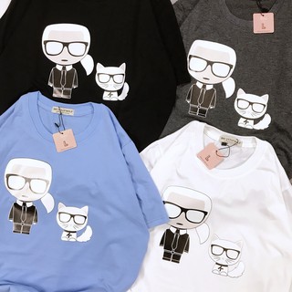 [HÌNH THẬT TỰ CHỤP] - Áo thun tay ngắn Be Yourself unisex size M L - KARL LAGERFELD