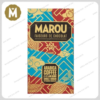 Marou chocolate arabica coffee lam dong 64% socola đen - thanh 80g - socola marou arabica lâm đồng 64% cacao