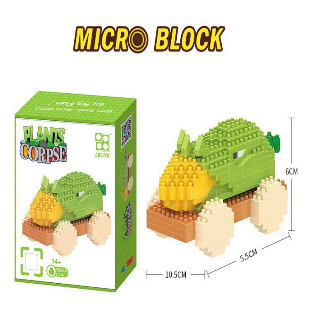 Bộ Đồ Chơi Lắp Ráp Plant và Zombies Chất liệu cao cấp, xếp hình cây và quái vật
