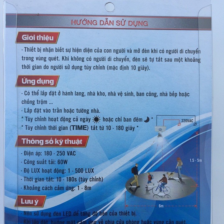 Bộ 2 đui đèn cảm ứng hồng ngoại - đui đèn cảm biến chuyển động