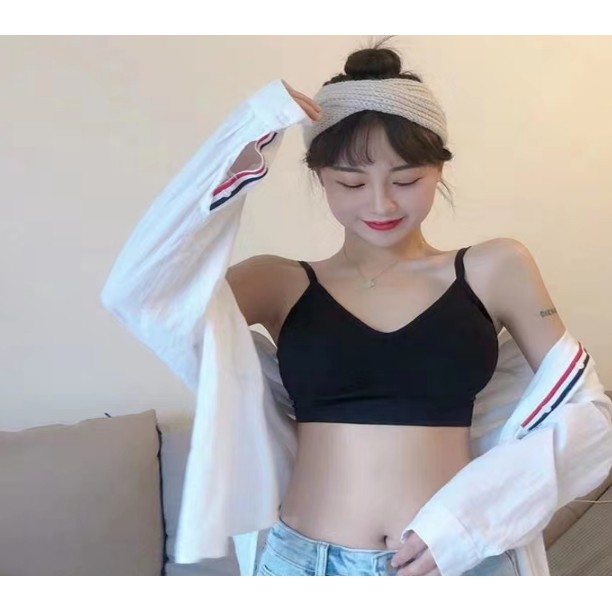 Áo Bra, Tập Gym, Yoga Dáng Croptop Không Gọng Mẫu Mới