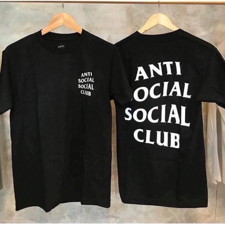 Áo thun form rộng  nam nữ unisex, màu đen, tay lỡ, oversize Anti Social Social Club | Lee Hoàng Group đẹp