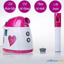 Máy xông mặt nóng lạnh Nano- Ion Kingdom KD520 (Trắng phối hồng)