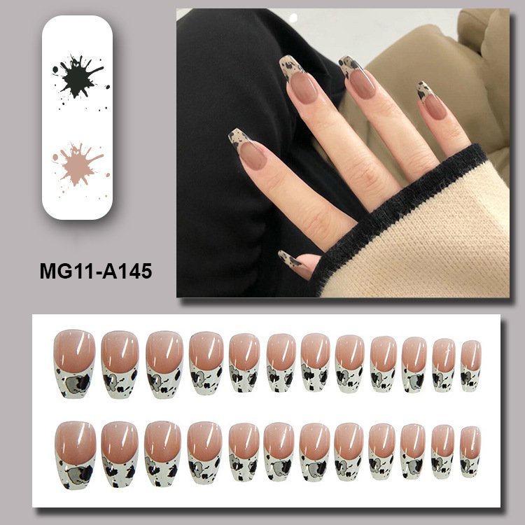 Bộ 24 Móng tay giả Mivino nail giả thời trang nhiều màu cao cấp MG11