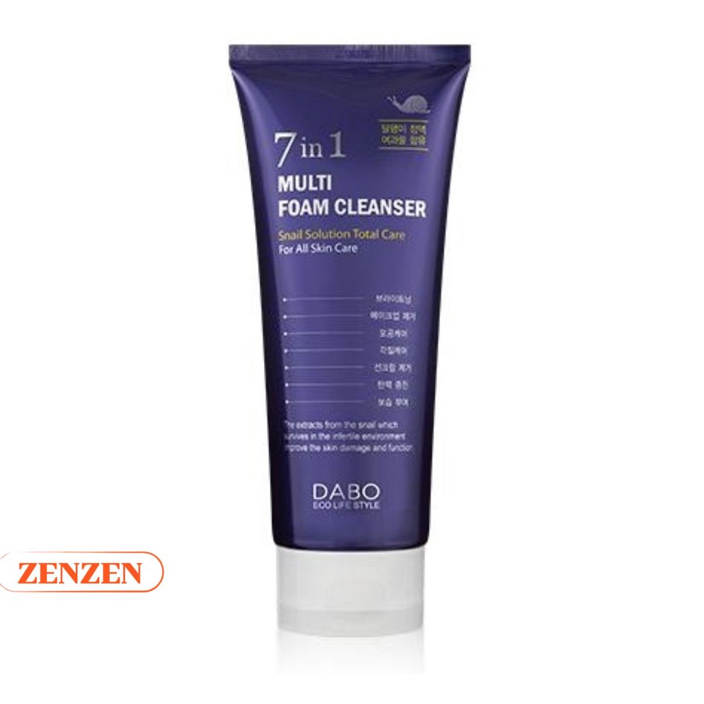 Sữa Rửa Mặt DABO 7 tác dụng - Multi Foam Cleanser 180ml, sữa rửa mặt chính hãng