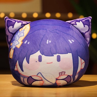 B & M Gối Nhồi Bông Hoạt Hình Genshin Raiden Shogun Va Chạm Klee Hutao Trang Trí Nhà Cửa