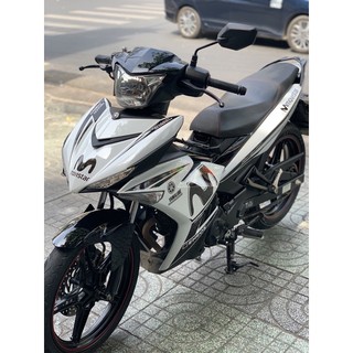 Áo Exciter 150 trắng đen tem Movistar