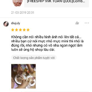 Combo 22 con mực khô mini thơm ngọt