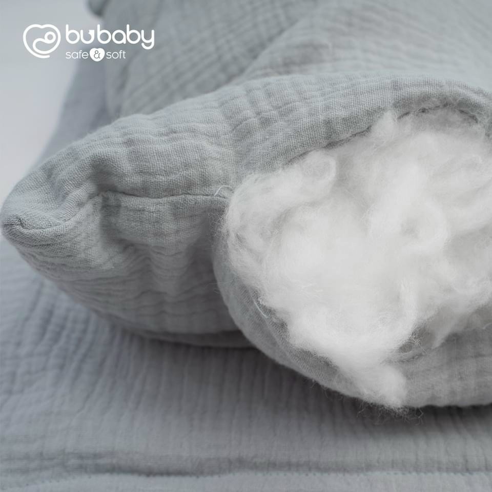 Gối Bu Baby Mun cho bé trai bé gái mềm mại thoải mái cao cấp (1 ruột-2 vỏ)