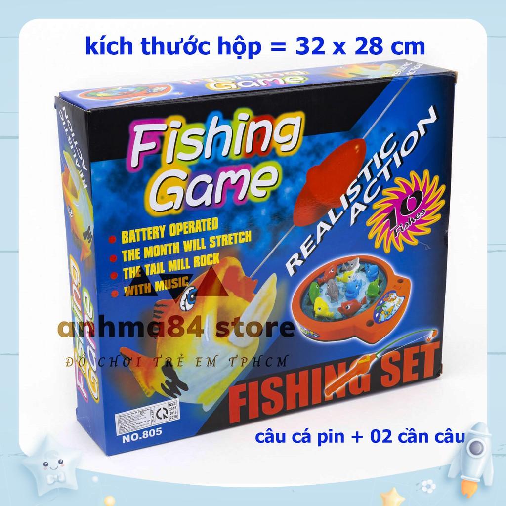 Đồ chơi HỘP CÂU CÁ MẬP chạy pin cao cấp - anhma84 store