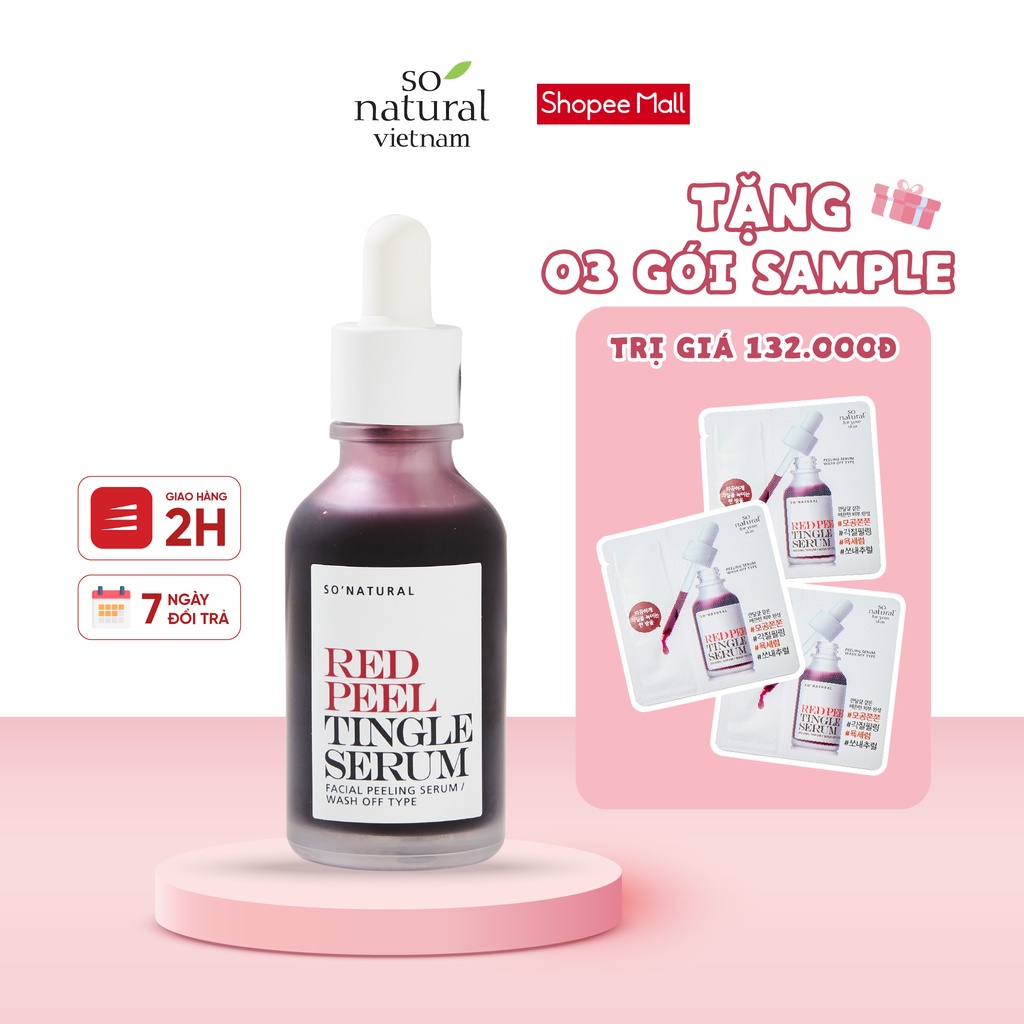 Red Peel Tingle Serum 35ml Tinh Chất Tái Tạo Da Chính Hãng So Natural Việt Nam