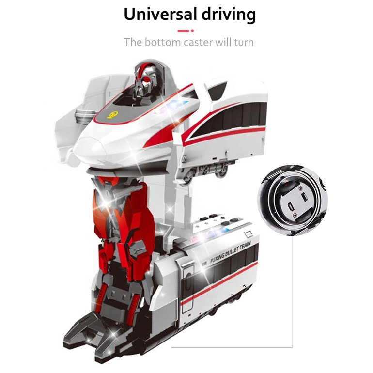 Đồ Chơi Robot Biến Hình Có Đèn Và Nhạc 2 Trong 1 Đồ chơi đồ chơi trẻ em