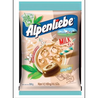 Bịch kẹo alpenliebe hồng trà sữa 110v