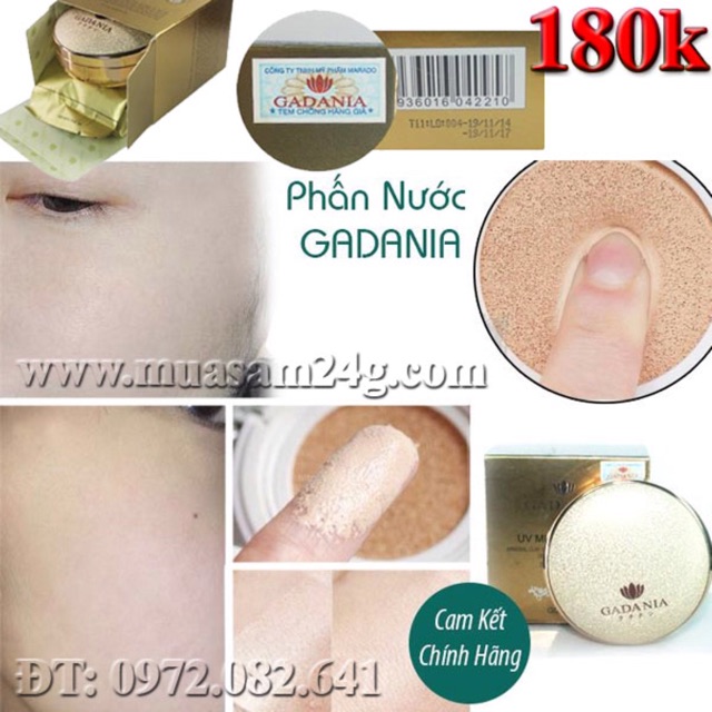 Phấn nước CUSHION GADANIA Nhật Bản (kèm lõi thay thế) | BigBuy360 - bigbuy360.vn