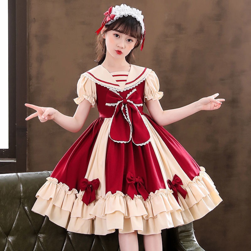 2022 Váy công chúa Disney mới Váy thời trang thoải mái cho trẻ em Lolita