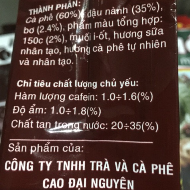 [HÀNG BÁN CHẠY] Cà phê CAO ĐẠI NGUYÊN bột gói 500gr