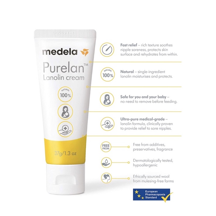 KEM DƯỠNG NÚM VÚ MEDELA TENDER CARE VÀ PURELAN